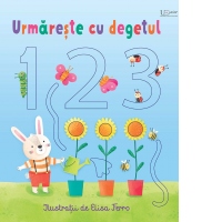 Urmareste cu degetul 123 (Usborne)
