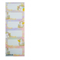 Etichete scolare autoadezive Unicorni, 6 bucati/set