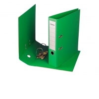 Biblioraft plastifiat Ubers 75 mm, Verde