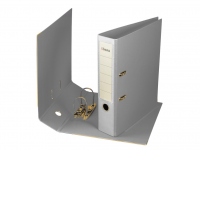 Biblioraft plastifiat Ubers 75 mm, Gri
