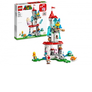 LEGO Super Mario -Set de extindere - Turnul inghetat si costum de pisica Peach 71407, 494