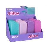 Penar siliconic Apli Soft Glitter, 185x75x55, diverse culori
