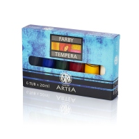 Tempera Astra, 20 ml, 6 culori