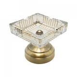 Scrumiera Golden Glass, Charisma, Sticla&Metal, 15x15x13,5