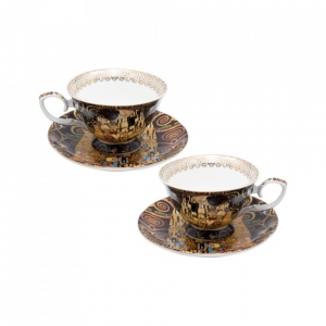 Set cafea 2 persoane Klimt, Portelan, 150 ml