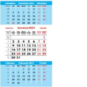 Calendar de birou triptic tip piramida 2023