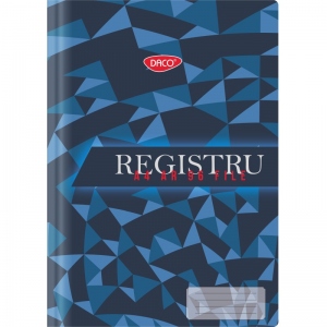 Registru A4 96 file DACO model albastru RG496AR
