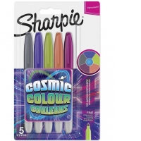 Set marker permanent Papermate, Sharpie, 5 culori, cosmic