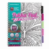 Caiet A4 cu spira si separatoare Pukka Pads PB ColourIn, dictando