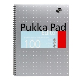 Caiet A4+ spira dubla Pukka Pads Metalic Editor, 100 pagini, dictando, coperta tare