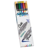 Set carioci Calli Brush Classic, Online, varf 2 mm, 5 bucati/set, diverse culori