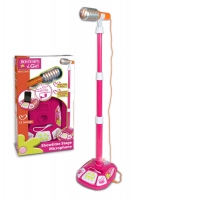 Bontempi - Microfon cu stativ roz
