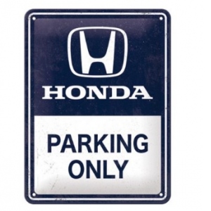 Placa decor metalica 15X20 Honda AM Parking Only