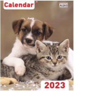 Calendar de perete 2023 Caini si pisici (A4) 16 F