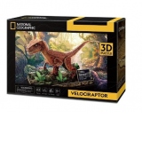 Cubic Fun - Puzzle 3D Velociraptor 63 Piese