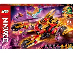 LEGO Ninjago - Vehiculul Dragon de Aur al lui Kai 71773, 624 piese