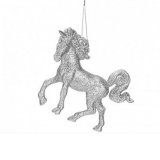 Decoratiune Craciun - Unicorn argintiu 2