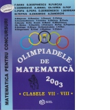 Olimpiade de matematica (clasele VII-VIII) (anul 2003)