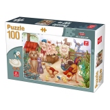 Puzzle 100 piese - Animale domestice