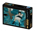 Puzzle 1000 piese Mary Cassatt - Little Girl in a Blue Armchair