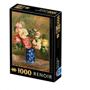 Puzzle 1000 piese Pierre-Auguste Renoir - Bouquet of Roses
