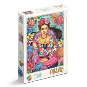 Puzzle 1000 piese Groos Zselyke - Frida Kahlo