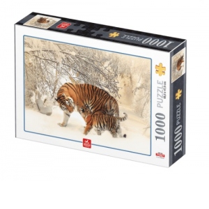 Puzzle 1000 piese Animal puzzle - Tigri