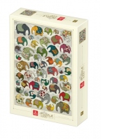 Puzzle 1000 piese Pattern – Elefanti