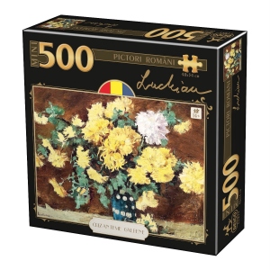 Puzzle 500 piese Luchian – Crizanteme Galbene