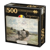 Puzzle 500 piese Grigorescu – Carul cu boi