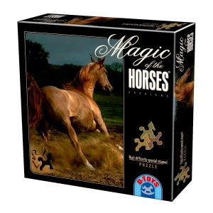 Puzzle special 239 piese in forma de cai - Magic of the Horses / Cal murg
