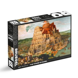 Puzzle 2000 piese Pieter Bruegel cel Batran - Turnul Babel