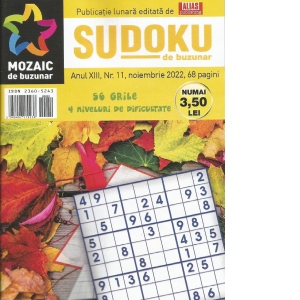 Sudoku de buzunar. Nr. 11/2022