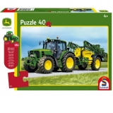 Puzzle 40 piese John Deere - Tractor 6630 cu pulverizator