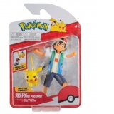 Set figurine de actiune, Pokemon, Ash si Pikachu