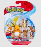Set 3 figurine de actiune, Pokemon, Raichu & Morpeko & Eevee