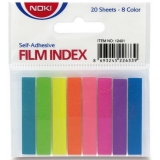 Index Noki, autoadeziv, plastic, 8 culori, dimensiuni 45 x 8 mm