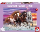 Puzzle Schmidt: Cai salbatici, 200 piese