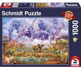 Puzzle Schmidt: Animale la adapat, 1000 piese
