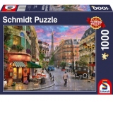 Puzzle Schmidt: Strada spre Turnul Eiffel, 1000 piese