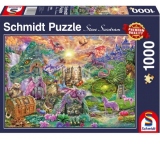 Puzzle Schmidt: Taramul dragonului fermecat, 1000 piese