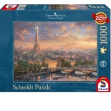 Puzzle Schmidt: Thomas Kinkade - Paris, orasul iubirii, 1000 piese
