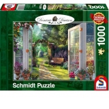 Puzzle Schmidt: Dominic Davison - Vedere spre gradina fermecatoare, 1000 piese