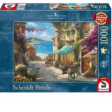 Puzzle Schmidt: Thomas Kinkade - Cafea pe Riviera Italiana, 1000 piese