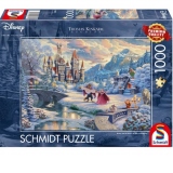 Puzzle Schmidt: Thomas Kinkade - Disney - Frumoasa si Bestia, 1000 piese