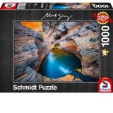 Puzzle Schmidt: Mark Gray - Indigo, 1000 piese