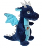 Dragon din plus colorat cu sunet, albastru