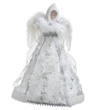Varf de brad Snow Angel, Charisma, Textil, H30 cm
