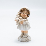 Figurina Christmast Girl, Ceramica, 4x3x10 cm