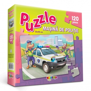 Puzzle Masina de Politie 120 piese